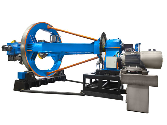 Drum-twister type stranding machine